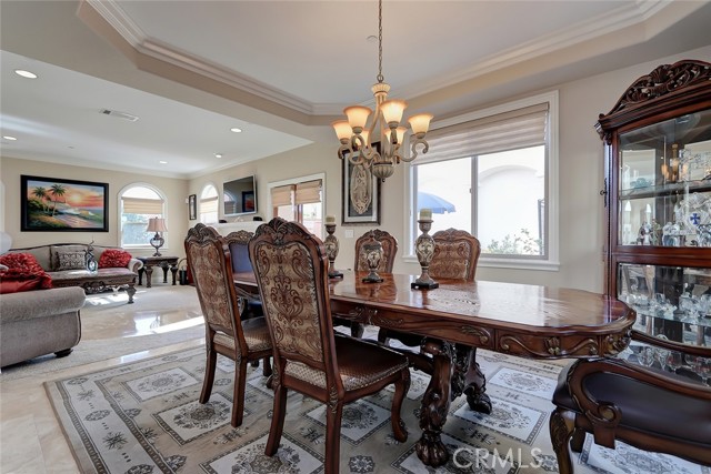 Plenty of room in this large dining room!
