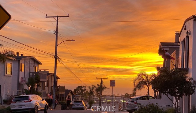 Sunset from front yard