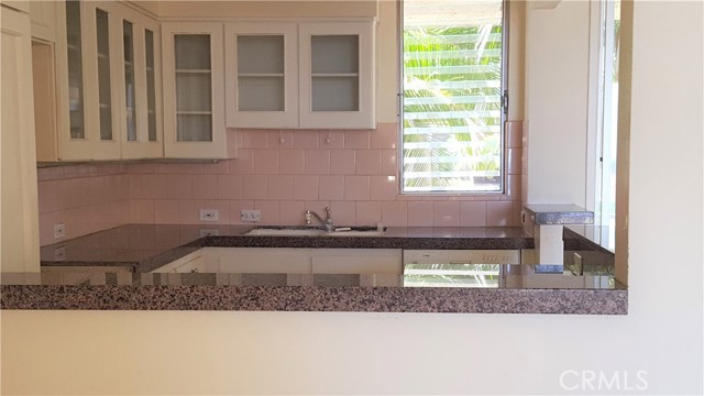 Kitchen with granite counters