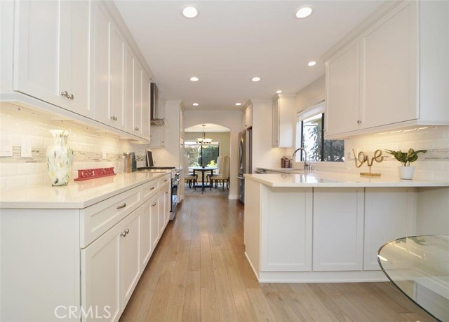 Kitchen with Beautiful Cabinets & Caesarstone Countertops