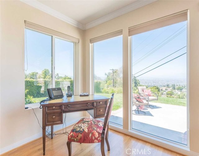 Corner Window captures Ocean peeks as well as City Views