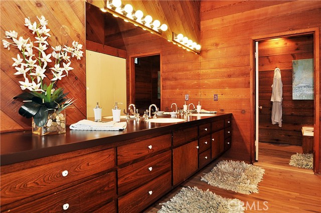 Master bathroom with twin vanities