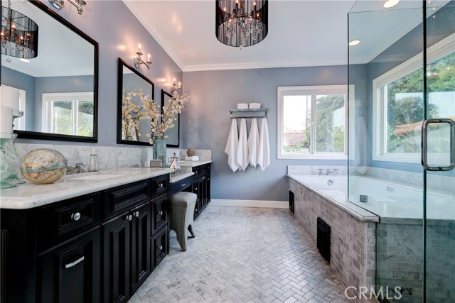 Beautifully remodeled master bathroom