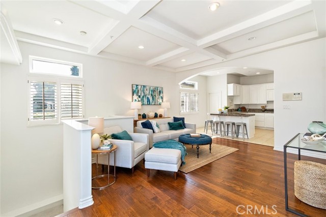 Great room view towards kitchen