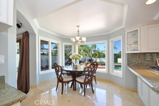Breakfast Nook with Large Windows