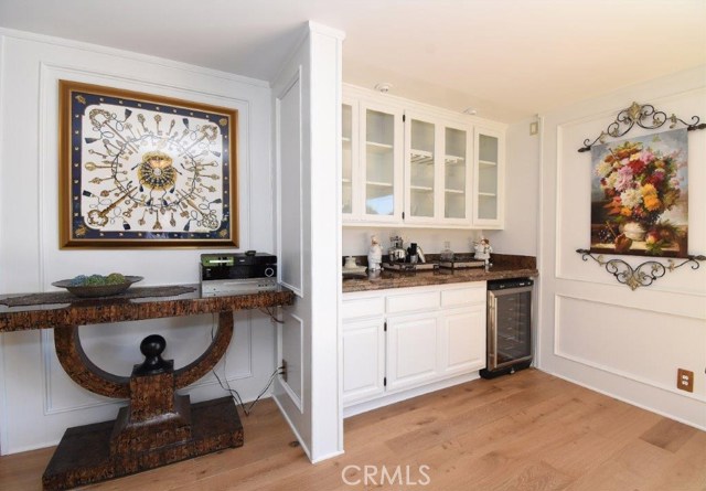 Wet Bar & Wine Fridge in Family Room