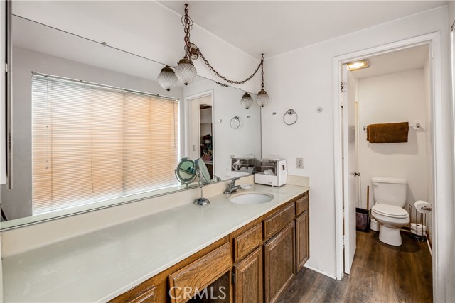 Master bath. Jack & Jill configuration with 2 separate vanity rooms.