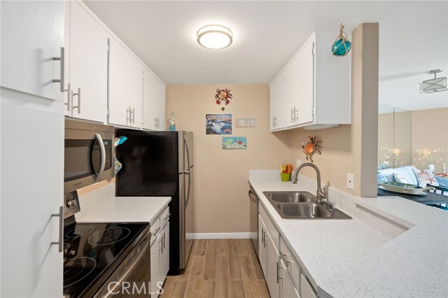 You will not run out of storage in your updated kitchen. Plenty of counter space as well for your meal prep