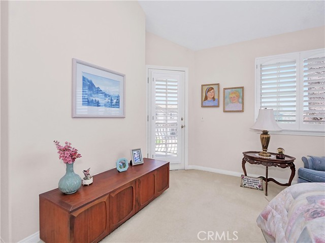 Master bedroom door to balcony