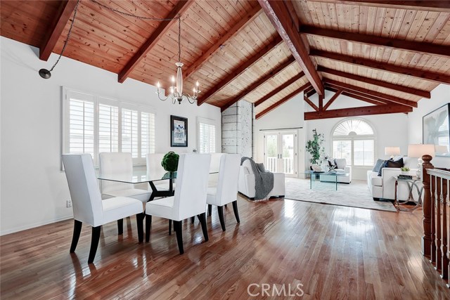 soaring wood beam vaulted ceilings