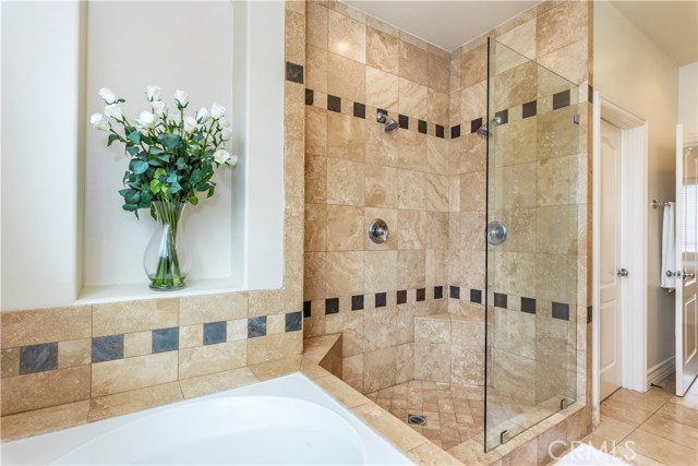 New glass shower stall in Master Bath
