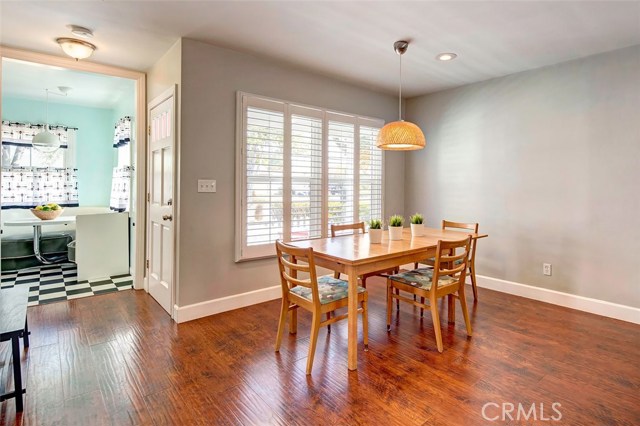 Spacious dining area