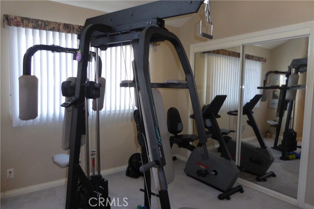 Guest Bedroom #3/ Utilized as a Workout Room.