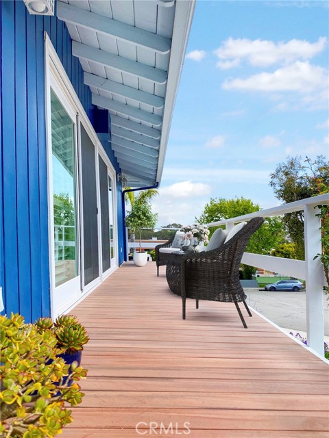 Virtually Staged Front Deck