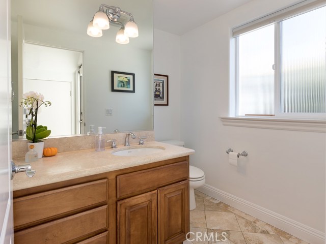 Top floor powder room