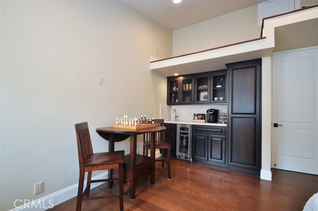 Bedroom with wet bar