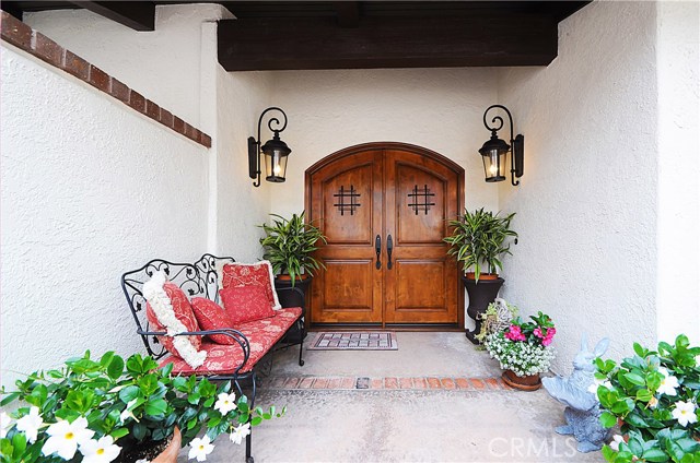 Inviting entryway.