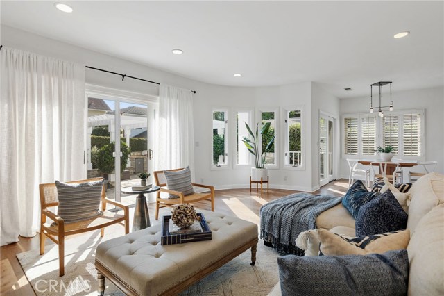 Sunny Family Room and Nook Open to South Facing Back Yard