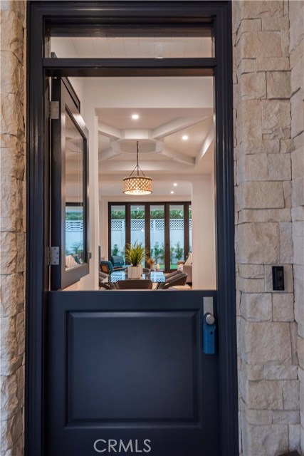 The Dutch front door opens to allow maximum breeze throughout the entire first floor.
