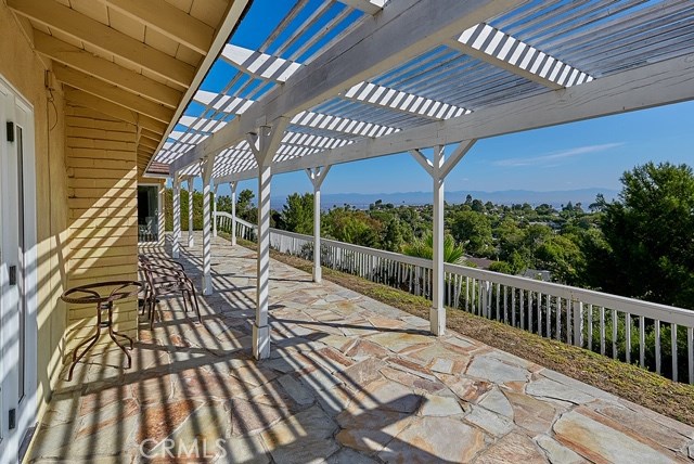  Patio in back yard with view