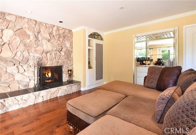 Family Room with Cozy Fireplace