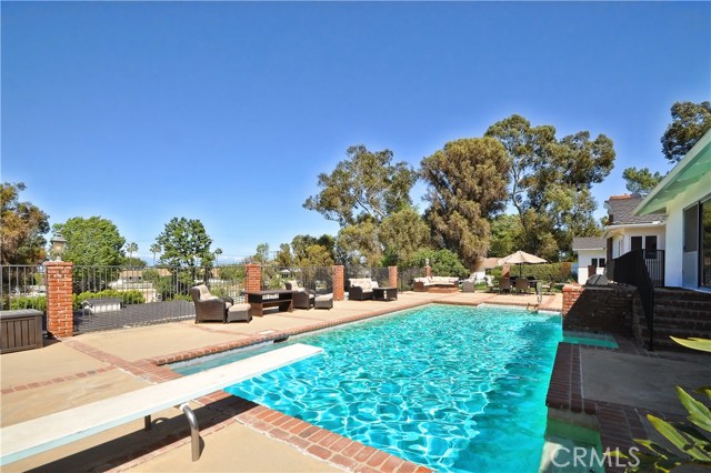 Pool with fire pit and lots of entertaining space