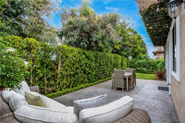 Lush, private backyard