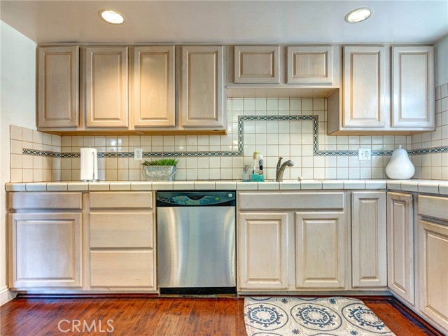 There is no shortage of cabinet space throughout!