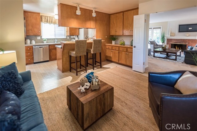 Family Room and Kitchen