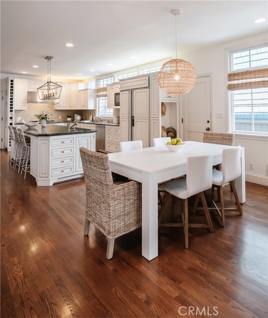 Open kitchen and dining nook