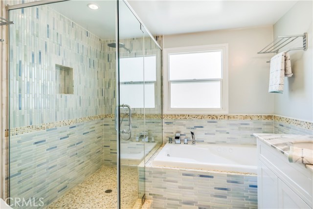 Newly remodeled master bath