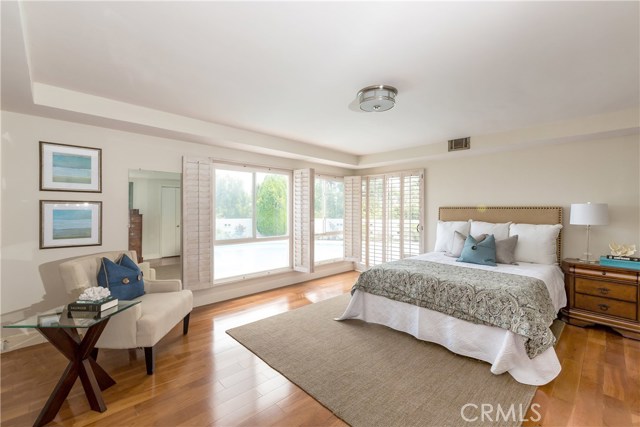 2nd Master Bedroom with beautiful pool views.