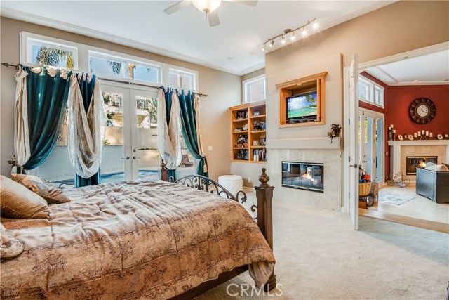 Master Bedroom & Fireplace.