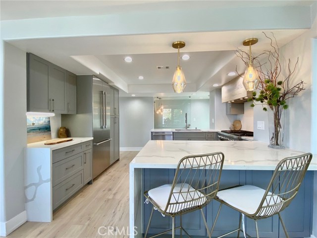 Breakfast Counter Looking Into Kitchen