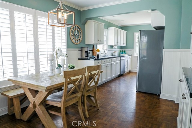 View of Dining Area & Kitchen in background