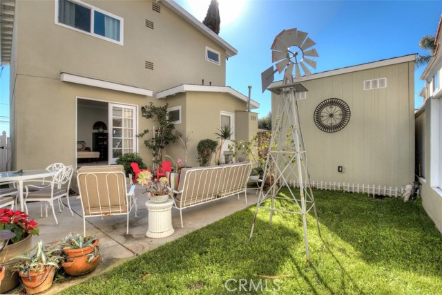 Backyard room for family and pet fun.