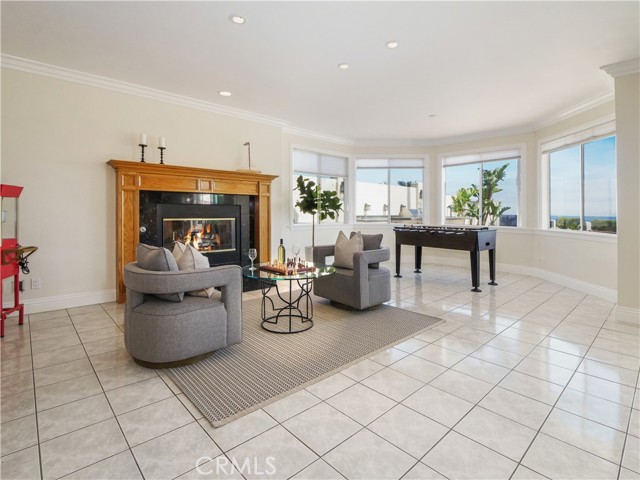 Game Room with Fireplace