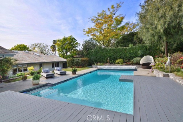 Large Pool Area with Deck