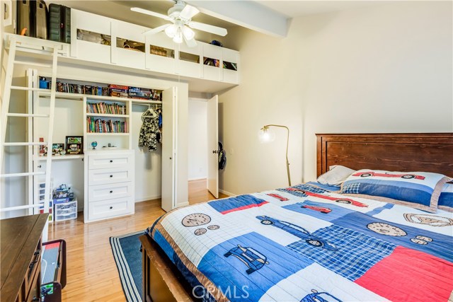 Large Bedroom with Built-in Closet & Loft!