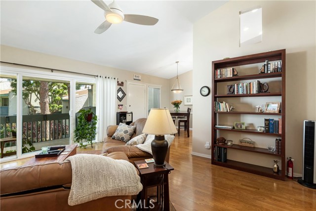 Living room facing out onto your over-sized balcony.