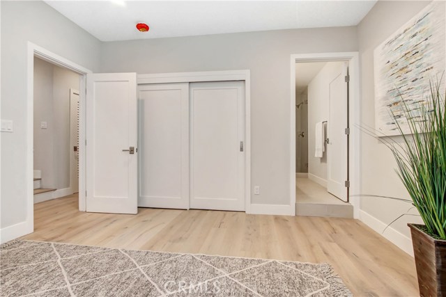 Lower level bedroom with awesome bathroom