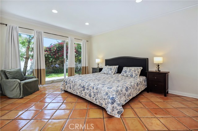 Spacious master with sliding door access to private side yard - perfect for enjoying Southern California evenings.