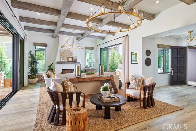 A2 model home. View from the kitchen into the great room.