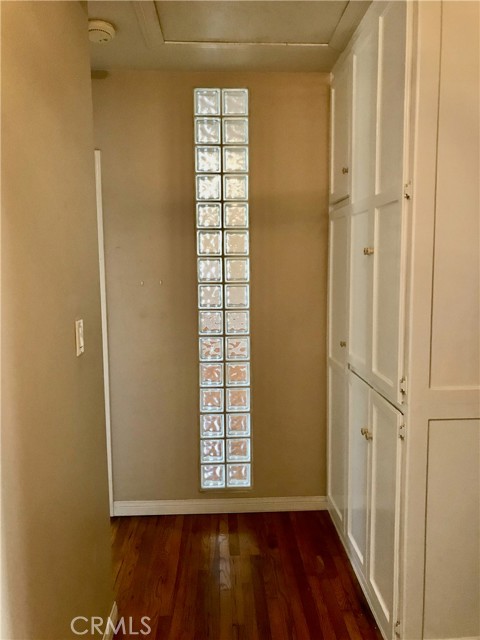 Hallway with Glass Block Accents