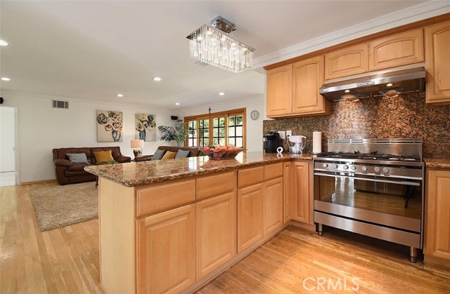 Kitchen Opens to the Family Room