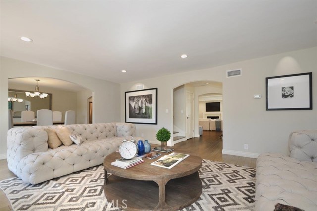 Living Room Opens to Formal Dining Room