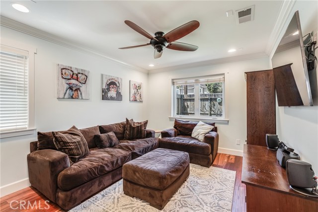 1st level Bedroom 2, perfect for a home office or media room