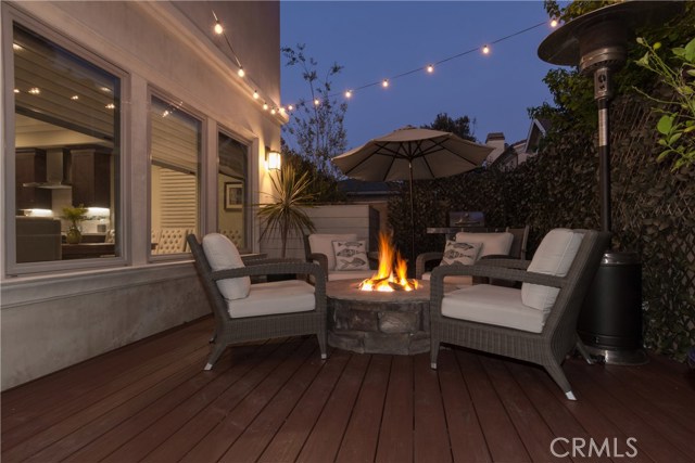 Close up of the firepit area.  You'll love this romantic space!