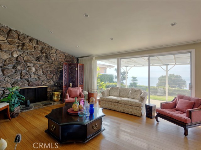 Living room w fireplace a BIG view