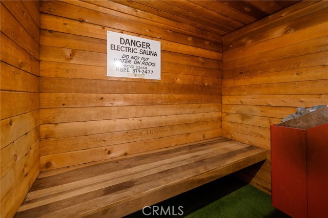 Sauna in clubhouse